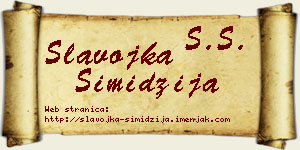Slavojka Simidžija vizit kartica